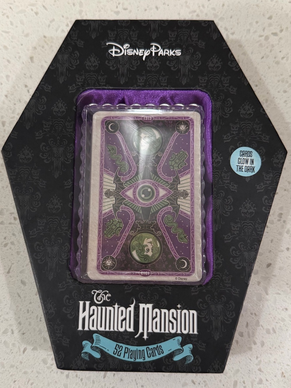 Disney Parks Haunted Mansion Purple Playing Cards - 52 Card Deck
